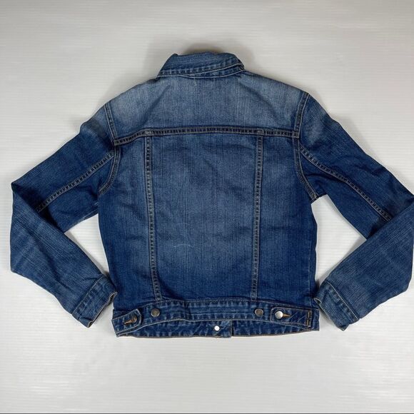 GAP 1969 Denim Jacket Icon Flap Pocket Country Blue Women's Size XSmall - Picture 2 of 6